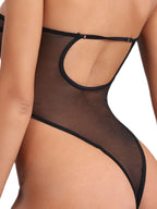 Seductive Sheer Corset Bodysuit Ideal Lingerie