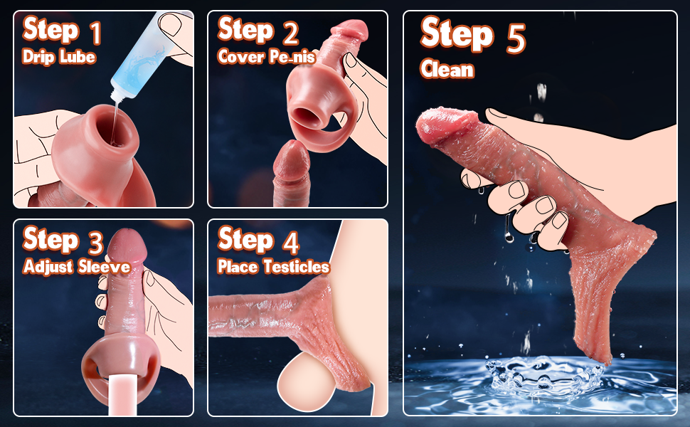 Dildo Silicone Extension TH Shop