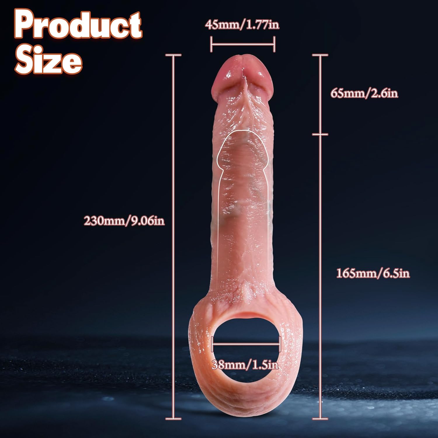Dildo Silicone Extension TH Shop