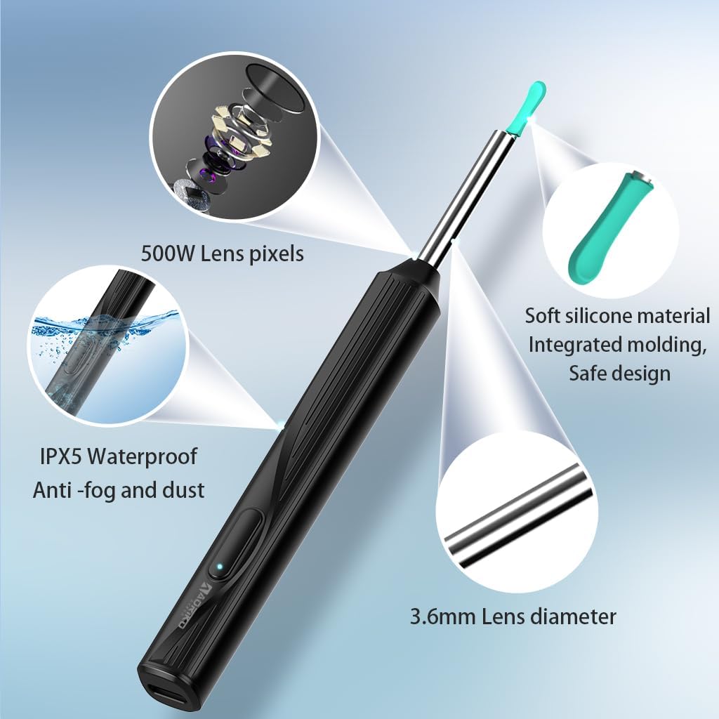 Smart Ear Cleaner with HD Camera – Wireless Otoscope for Android & iPhone Martika Trendy Finds