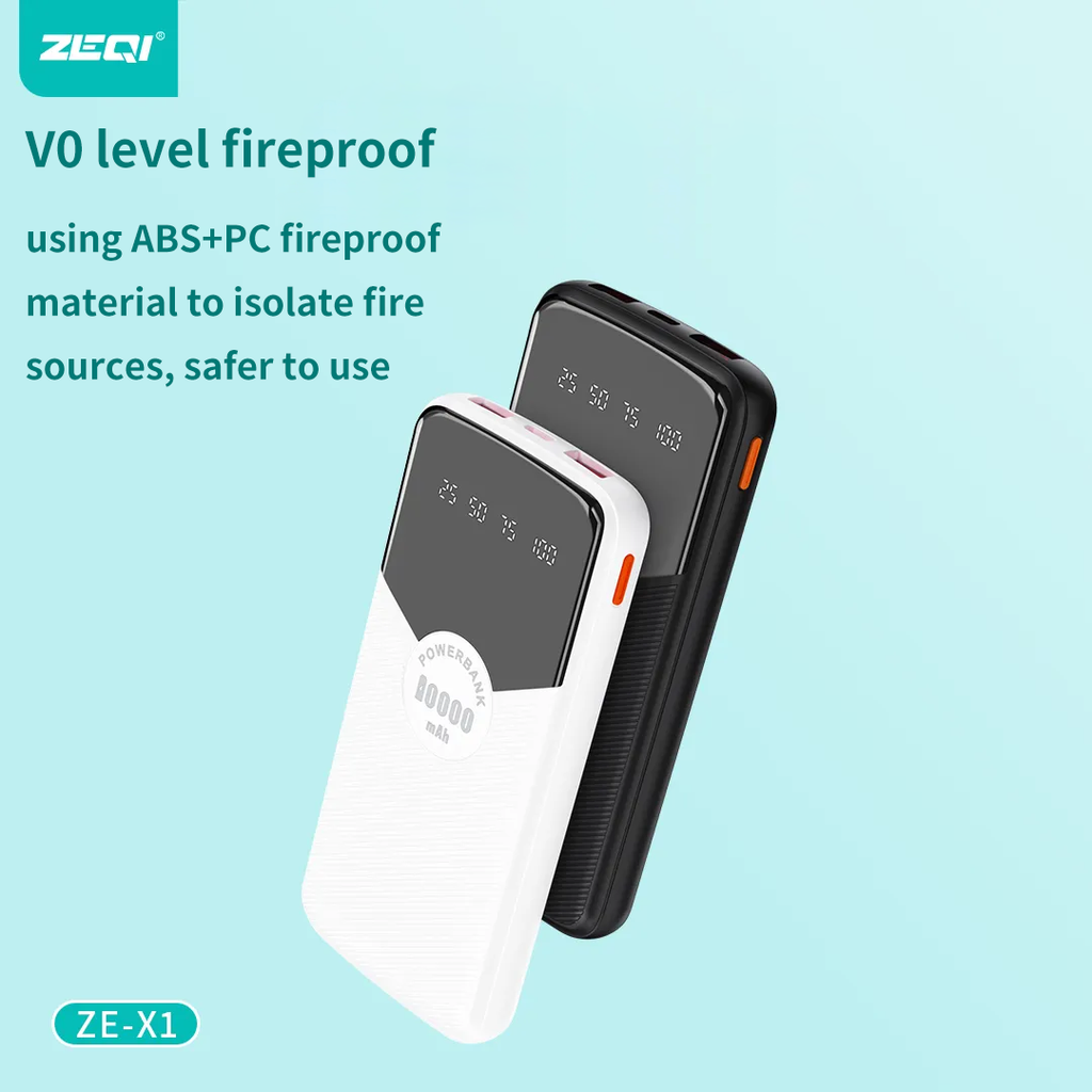 Zeqi 10,000mAh Powerbank – Compact USB Charging Martika Trendy Finds