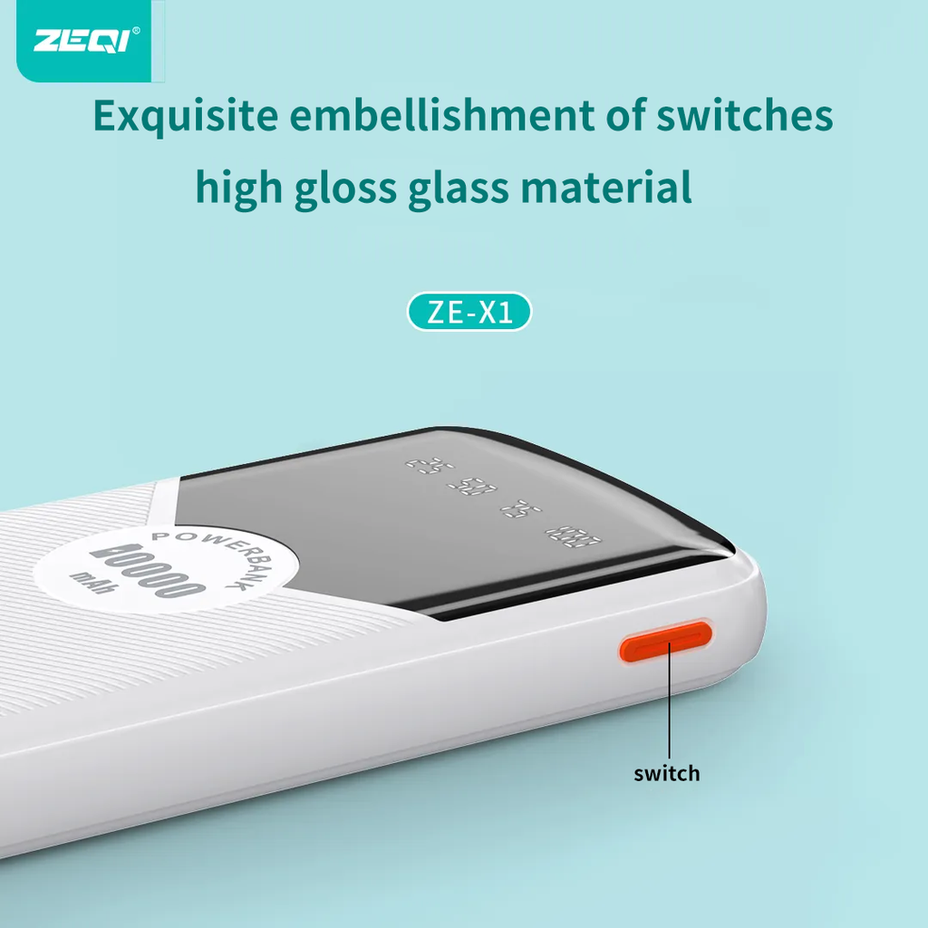 Zeqi 10,000mAh Powerbank – Compact USB Charging Martika Trendy Finds