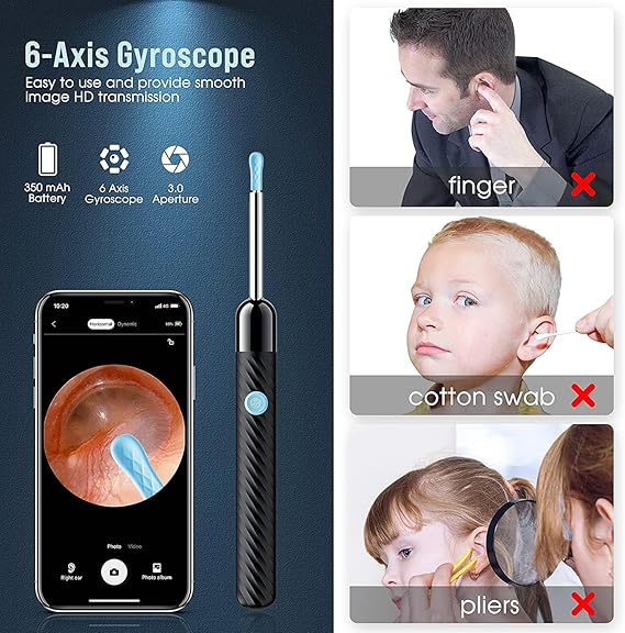Smart Ear Cleaner with HD Camera – Wireless Otoscope for Android & iPhone Martika Trendy Finds
