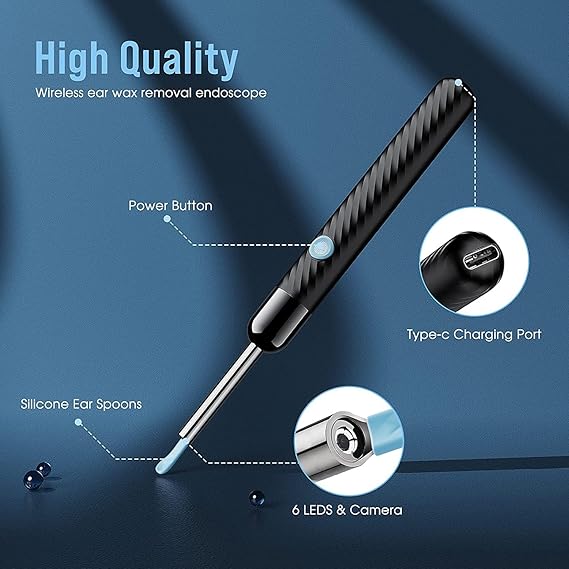 Smart Ear Cleaner with HD Camera – Wireless Otoscope for Android & iPhone Martika Trendy Finds