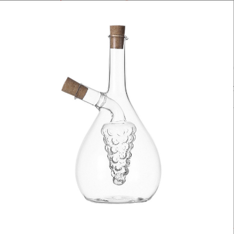 Premium Olive Oil & Vinegar Glass Dispenser – Transparent | Beirut Kitchen Essential Martika