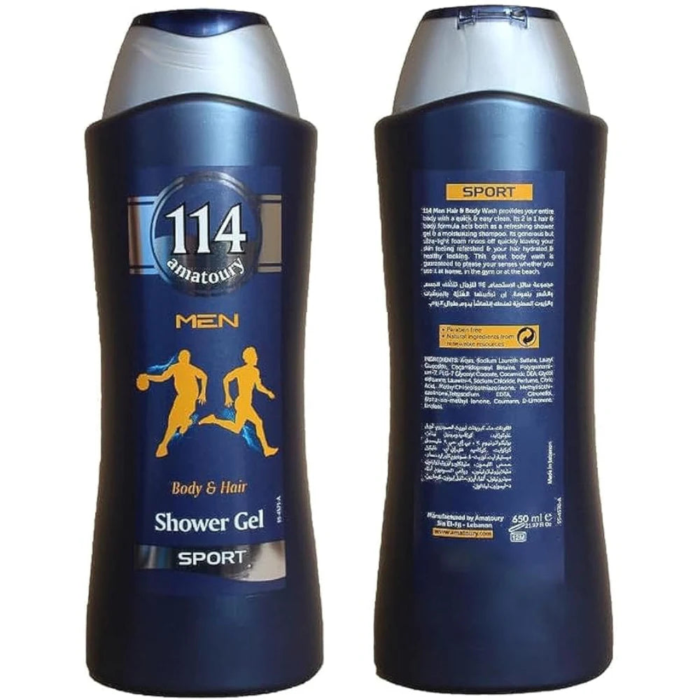 114 Men Body&Hair 650Ml B Home
