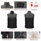 The Thermal Cocoon Vest in Grey & Black Fili & Kili