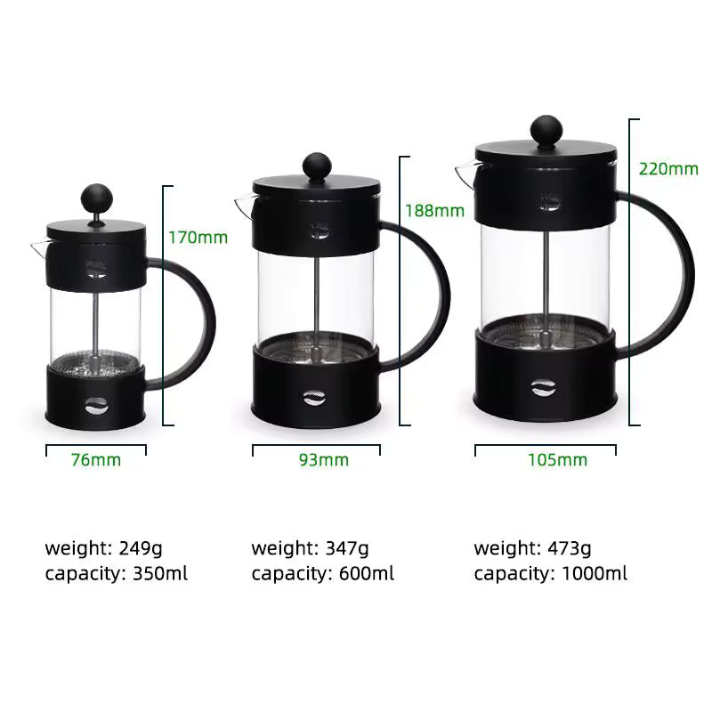 Elegant Glass French Press Coffee Maker – 350ml Martika Trendy Finds