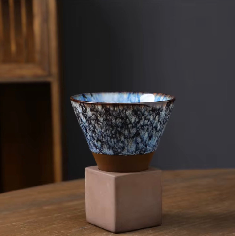Japanese Mug With Holder Beige Farawla