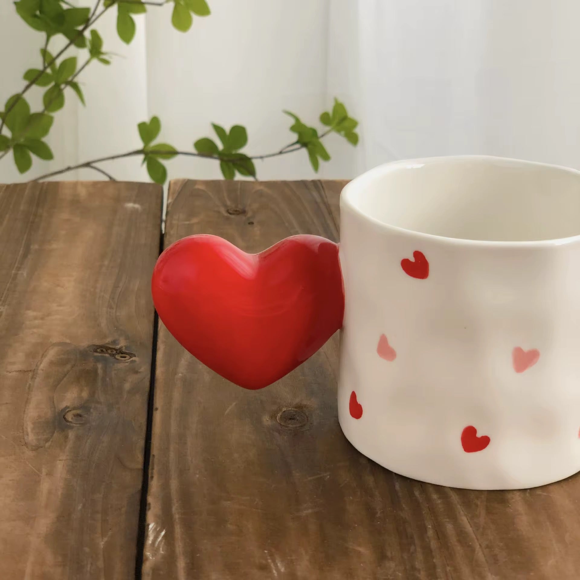 Big Handle Red Heart Plain Farawla