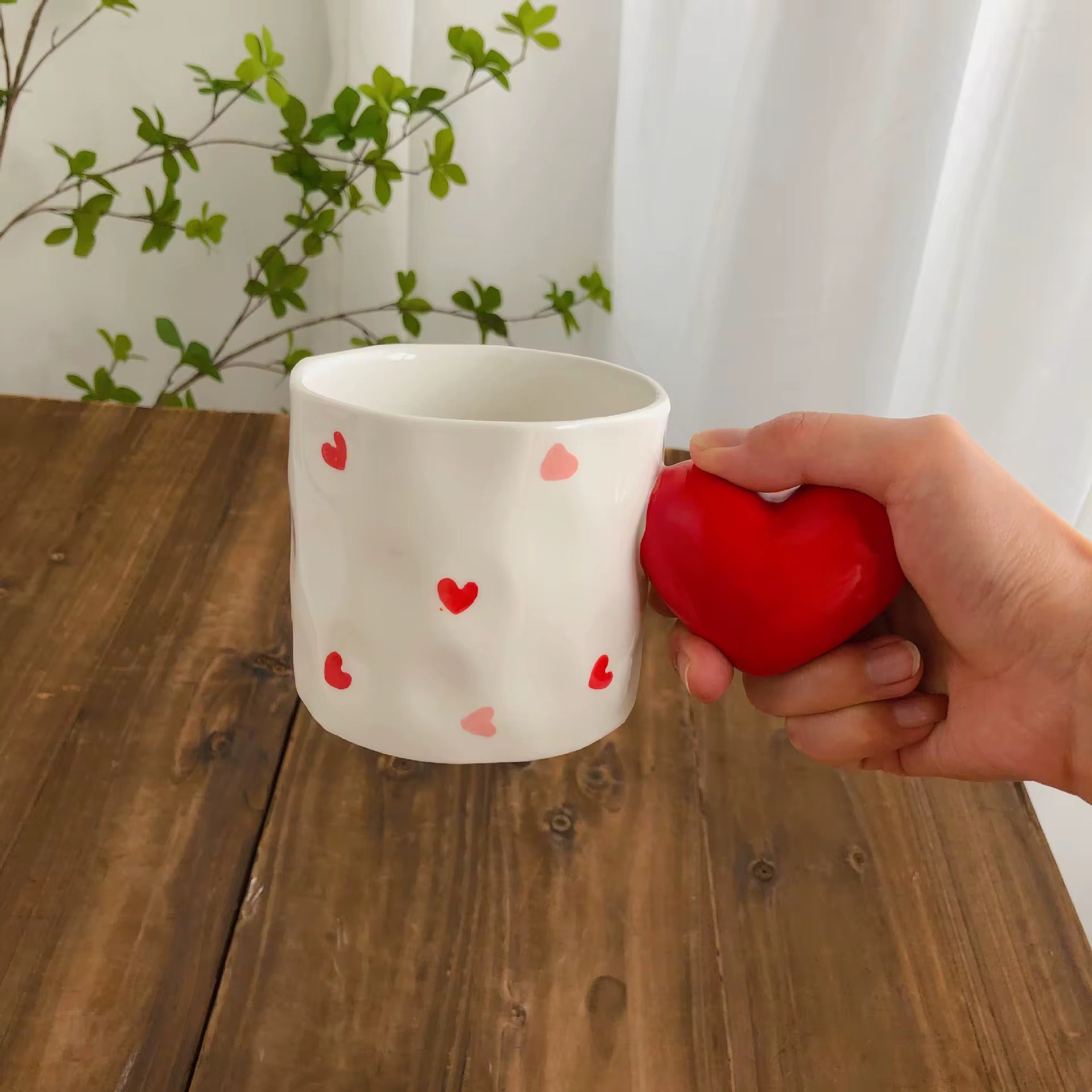 Big Handle Red Heart Plain Farawla