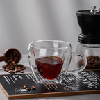 Valentine Transperant Heart 170 Ml (Tea Cup) Farawla