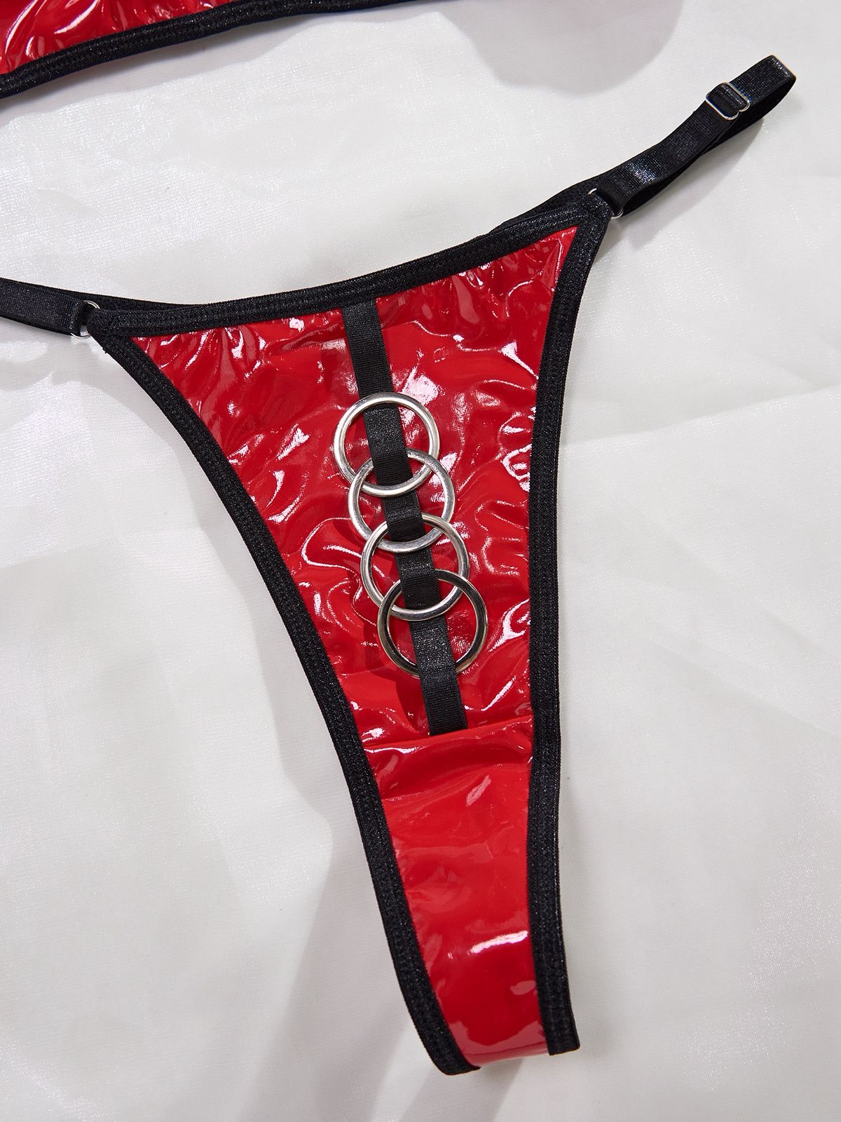 Mesh PU Leather Lingerie Dress small (fits M) Ideal Lingerie