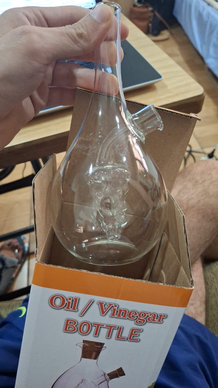 Premium Olive Oil & Vinegar Glass Dispenser – Transparent | Beirut Kitchen Essential Martika